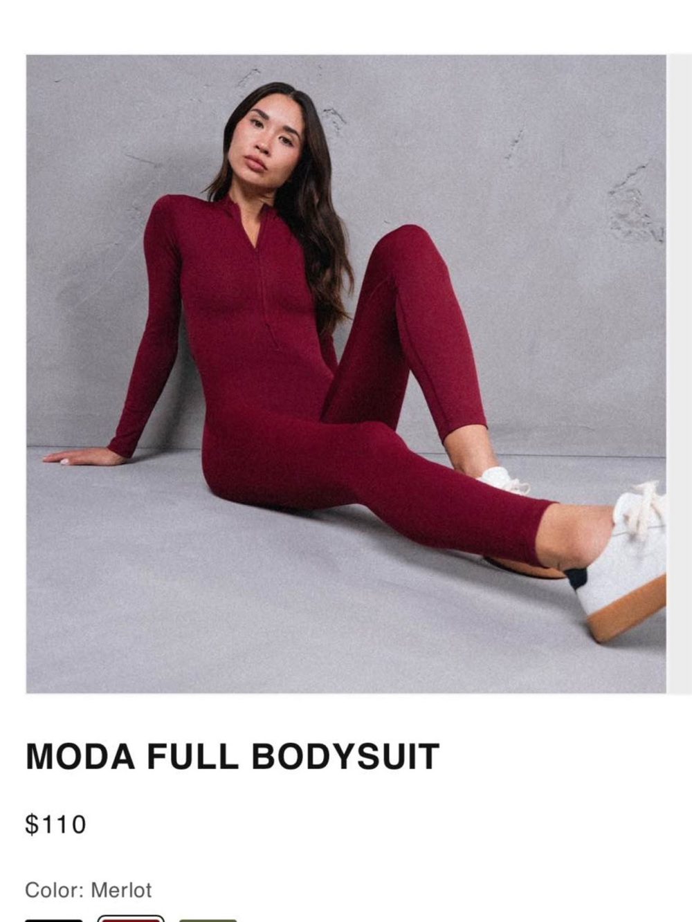Santo Studio Merlot Full Bodysuit - Women's Long Sleeve